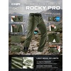 image:imageCQR Mens Quick Dry Tactical Pants Water Resistant Outdoor Pants Lightweight Stretch Cargo Work Hiking PantsRocky WBelt Fuscous Green