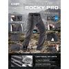 image:imageCQR Mens Quick Dry Tactical Pants Water Resistant Outdoor Pants Lightweight Stretch Cargo Work Hiking PantsRocky WBelt Jet Grey