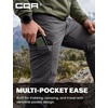 image:imageCQR Mens Quick Dry Tactical Pants Water Resistant Outdoor Pants Lightweight Stretch Cargo Work Hiking PantsRocky WBelt Jet Grey