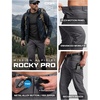 image:imageCQR Mens Quick Dry Tactical Pants Water Resistant Outdoor Pants Lightweight Stretch Cargo Work Hiking PantsRocky WBelt Jet Grey