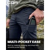 image:imageCQR Mens Quick Dry Tactical Pants Water Resistant Outdoor Pants Lightweight Stretch Cargo Work Hiking PantsRocky WBelt Pristine Navy
