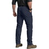 image:imageCQR Mens Quick Dry Tactical Pants Water Resistant Outdoor Pants Lightweight Stretch Cargo Work Hiking PantsRocky WBelt Pristine Navy