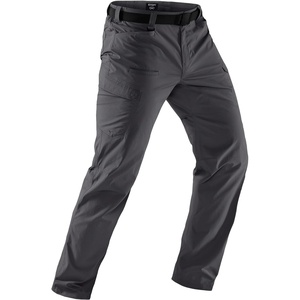 image:imageCQR Mens Quick Dry Tactical Pants Water Resistant Outdoor Pants Lightweight Stretch Cargo Work Hiking PantsRocky WBelt Jet Grey