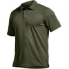 image:imageCQR Mens Quick Dry Tactical Polo Shirt Lightweight Breathable Performance Polo Short Sleeve UPF 50 Outdoor Golf ShirtFrost Basic Army Green