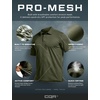 image:imageCQR Mens Quick Dry Tactical Polo Shirt Lightweight Breathable Performance Polo Short Sleeve UPF 50 Outdoor Golf ShirtFrost Basic Army Green