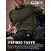 image:imageCQR Mens Quick Dry Tactical Polo Shirt Lightweight Breathable Performance Polo Short Sleeve UPF 50 Outdoor Golf ShirtFrost Basic Army Green
