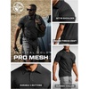 image:imageCQR Mens Quick Dry Tactical Polo Shirt Lightweight Breathable Performance Polo Short Sleeve UPF 50 Outdoor Golf ShirtFrost Basic Black