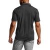 image:imageCQR Mens Quick Dry Tactical Polo Shirt Lightweight Breathable Performance Polo Short Sleeve UPF 50 Outdoor Golf ShirtFrost Basic Black