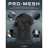 image:imageCQR Mens Quick Dry Tactical Polo Shirt Lightweight Breathable Performance Polo Short Sleeve UPF 50 Outdoor Golf ShirtFrost Basic Black