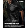 image:imageCQR Mens Quick Dry Tactical Polo Shirt Lightweight Breathable Performance Polo Short Sleeve UPF 50 Outdoor Golf ShirtFrost Basic Black