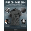 image:imageCQR Mens Quick Dry Tactical Polo Shirt Lightweight Breathable Performance Polo Short Sleeve UPF 50 Outdoor Golf ShirtFrost Basic Charcoal