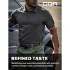 image:imageCQR Mens Quick Dry Tactical Polo Shirt Lightweight Breathable Performance Polo Short Sleeve UPF 50 Outdoor Golf ShirtFrost Basic Charcoal