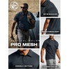 image:imageCQR Mens Quick Dry Tactical Polo Shirt Lightweight Breathable Performance Polo Short Sleeve UPF 50 Outdoor Golf ShirtFrost Basic Navy