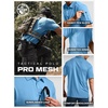 image:imageCQR Mens Quick Dry Tactical Polo Shirt Lightweight Breathable Performance Polo Short Sleeve UPF 50 Outdoor Golf ShirtFrost Essential Aero Blue