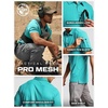 image:imageCQR Mens Quick Dry Tactical Polo Shirt Lightweight Breathable Performance Polo Short Sleeve UPF 50 Outdoor Golf ShirtFrost Essential Aqua Blue