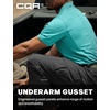 image:imageCQR Mens Quick Dry Tactical Polo Shirt Lightweight Breathable Performance Polo Short Sleeve UPF 50 Outdoor Golf ShirtFrost Essential Aqua Blue