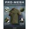 image:imageCQR Mens Quick Dry Tactical Polo Shirt Lightweight Breathable Performance Polo Short Sleeve UPF 50 Outdoor Golf ShirtFrost Essential Army Green