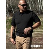 image:imageCQR Mens Quick Dry Tactical Polo Shirt Lightweight Breathable Performance Polo Short Sleeve UPF 50 Outdoor Golf ShirtFrost Essential Black