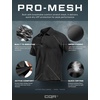 image:imageCQR Mens Quick Dry Tactical Polo Shirt Lightweight Breathable Performance Polo Short Sleeve UPF 50 Outdoor Golf ShirtFrost Essential Black