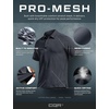 image:imageCQR Mens Quick Dry Tactical Polo Shirt Lightweight Breathable Performance Polo Short Sleeve UPF 50 Outdoor Golf ShirtFrost Essential Charcoal