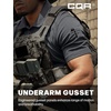 image:imageCQR Mens Quick Dry Tactical Polo Shirt Lightweight Breathable Performance Polo Short Sleeve UPF 50 Outdoor Golf ShirtFrost Essential Charcoal