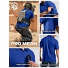 image:imageCQR Mens Quick Dry Tactical Polo Shirt Lightweight Breathable Performance Polo Short Sleeve UPF 50 Outdoor Golf ShirtFrost Essential Cobalt Blue