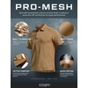 image:imageCQR Mens Quick Dry Tactical Polo Shirt Lightweight Breathable Performance Polo Short Sleeve UPF 50 Outdoor Golf ShirtFrost Essential Coyote