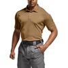 image:imageCQR Mens Quick Dry Tactical Polo Shirt Lightweight Breathable Performance Polo Short Sleeve UPF 50 Outdoor Golf ShirtFrost Essential Coyote