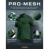 image:imageCQR Mens Quick Dry Tactical Polo Shirt Lightweight Breathable Performance Polo Short Sleeve UPF 50 Outdoor Golf ShirtFrost Essential Jade Green