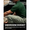 image:imageCQR Mens Quick Dry Tactical Polo Shirt Lightweight Breathable Performance Polo Short Sleeve UPF 50 Outdoor Golf ShirtFrost Essential Jade Green