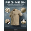 image:imageCQR Mens Quick Dry Tactical Polo Shirt Lightweight Breathable Performance Polo Short Sleeve UPF 50 Outdoor Golf ShirtFrost Essential Khaki