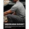 image:imageCQR Mens Quick Dry Tactical Polo Shirt Lightweight Breathable Performance Polo Short Sleeve UPF 50 Outdoor Golf ShirtFrost Essential Light Grey