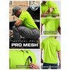 image:imageCQR Mens Quick Dry Tactical Polo Shirt Lightweight Breathable Performance Polo Short Sleeve UPF 50 Outdoor Golf ShirtFrost Essential Neon Yellow