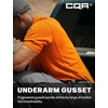 image:imageCQR Mens Quick Dry Tactical Polo Shirt Lightweight Breathable Performance Polo Short Sleeve UPF 50 Outdoor Golf ShirtFrost Essential Orange
