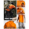 image:imageCQR Mens Quick Dry Tactical Polo Shirt Lightweight Breathable Performance Polo Short Sleeve UPF 50 Outdoor Golf ShirtFrost Essential Orange
