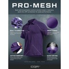 image:imageCQR Mens Quick Dry Tactical Polo Shirt Lightweight Breathable Performance Polo Short Sleeve UPF 50 Outdoor Golf ShirtFrost Essential Purple
