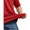 image:imageCQR Mens Quick Dry Tactical Polo Shirt Lightweight Breathable Performance Polo Short Sleeve UPF 50 Outdoor Golf ShirtFrost Essential Red