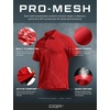 image:imageCQR Mens Quick Dry Tactical Polo Shirt Lightweight Breathable Performance Polo Short Sleeve UPF 50 Outdoor Golf ShirtFrost Essential Red