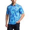 image:imageCQR Mens Quick Dry Tactical Polo Shirt Lightweight Breathable Performance Polo Short Sleeve UPF 50 Outdoor Golf ShirtFrost Essential Reef