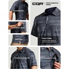 image:imageCQR Mens Quick Dry Tactical Polo Shirt Lightweight Breathable Performance Polo Short Sleeve UPF 50 Outdoor Golf ShirtFrost Essential Scale Charcoal