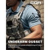 image:imageCQR Mens Quick Dry Tactical Polo Shirt Lightweight Breathable Performance Polo Short Sleeve UPF 50 Outdoor Golf ShirtFrost Essential Stone Blue