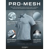 image:imageCQR Mens Quick Dry Tactical Polo Shirt Lightweight Breathable Performance Polo Short Sleeve UPF 50 Outdoor Golf ShirtFrost Essential Stone Blue