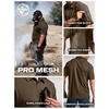 image:imageCQR Mens Quick Dry Tactical Polo Shirt Lightweight Breathable Performance Polo Short Sleeve UPF 50 Outdoor Golf ShirtFrost Essential Tundra