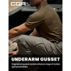 image:imageCQR Mens Quick Dry Tactical Polo Shirt Lightweight Breathable Performance Polo Short Sleeve UPF 50 Outdoor Golf ShirtFrost Essential Tundra