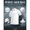 image:imageCQR Mens Quick Dry Tactical Polo Shirt Lightweight Breathable Performance Polo Short Sleeve UPF 50 Outdoor Golf ShirtFrost Essential White