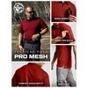 image:imageCQR Mens Quick Dry Tactical Polo Shirt Lightweight Breathable Performance Polo Short Sleeve UPF 50 Outdoor Golf ShirtFrost Essential Wine
