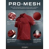 image:imageCQR Mens Quick Dry Tactical Polo Shirt Lightweight Breathable Performance Polo Short Sleeve UPF 50 Outdoor Golf ShirtFrost Essential Wine