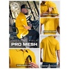image:imageCQR Mens Quick Dry Tactical Polo Shirt Lightweight Breathable Performance Polo Short Sleeve UPF 50 Outdoor Golf ShirtFrost Essential Yellow