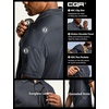 image:imageCQR Mens Quick Dry Tactical Polo Shirt Lightweight Breathable Performance Polo Short Sleeve UPF 50 Outdoor Golf ShirtFrost Pro Charcoal