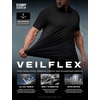 image:imageCQR Mens Quick Dry Tactical Polo Shirt Lightweight Breathable Performance Polo Short Sleeve UPF 50 Outdoor Golf ShirtVeilflex Black